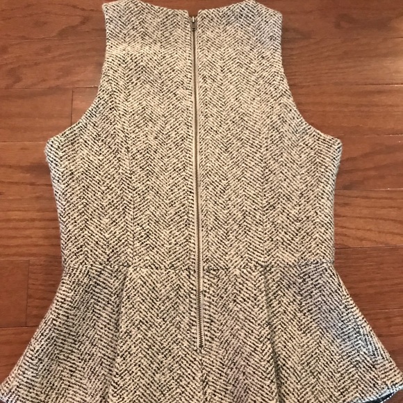 MM Couture Wool Peplum Top - Picture 2 of 4